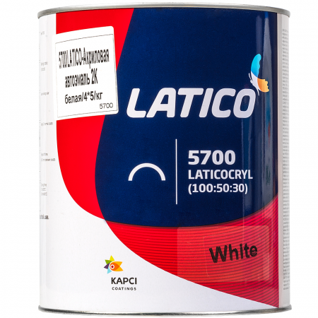 Краска акриловая LATICO 5700  White/Белый 3,7л