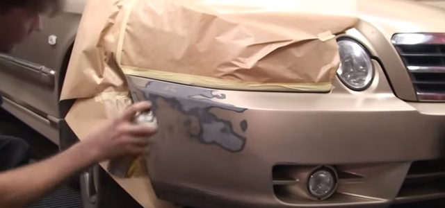 Как покрасить бампер своими руками в гараже. Фотоинструкция