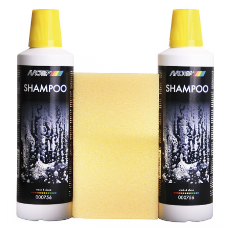 Автошампунь суперблеск 1уп.х2шт.+ губка