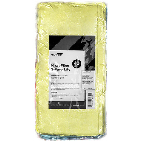 Микрофибровое полотенце серое 40х40см, 200г/м2 2Face lite pac 1уп.х40шт