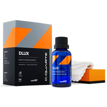 Полироль для резины и пластика-защитное покрытие (набор) Cquartz DLUX Kit 30ml